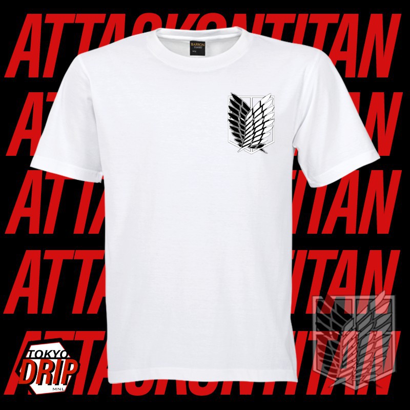 Mẫu áo thun Anime  Attack on Titan AOT Season 4 Final  Unisex Tee White Scout Corps Survey Corps độc