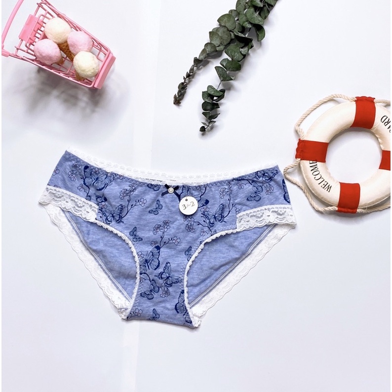 [CÓ BIG SIZE] Combo 5 quần lót/ quần chip nữ 100% cotton hàng xuất xịn
