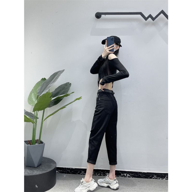 Quần baggi rách 2 gối