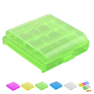 [CHOO] Plastic Battery Case Storage Box AA/AAA Battery Transparent Box Container Organizer Case - Red