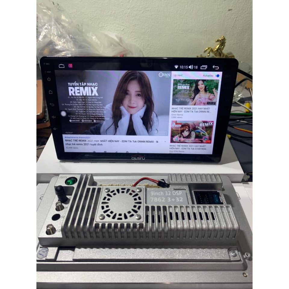 Màn hình android Carfu G200/ G200Pro 4G/5G chip 8 nhân Ram 3Gb/32Gb 4Gb/64gb thế hệ mới