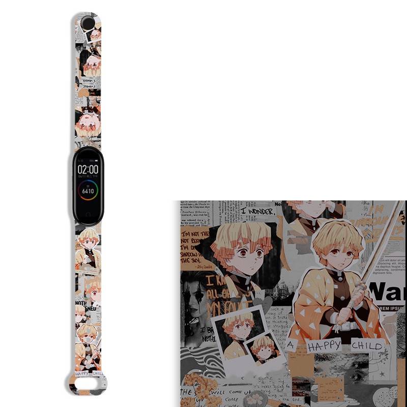 Dây Đeo Thay Thế Họa Tiết Hoạt Hình Cho xiaomi band 7 xiaomi Mi band 7 6 5 4 3 xiaomi band 5 miband 6 miband 4