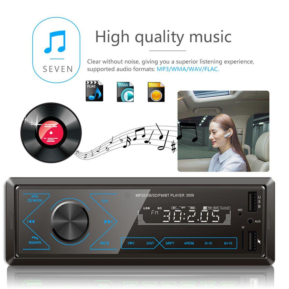 Máy Nghe Nhạc MP3 12V SHOUKEY Tích Hợp Đài Fm Gắn Bảng Điều Khiển Dành Cho Ô Tô