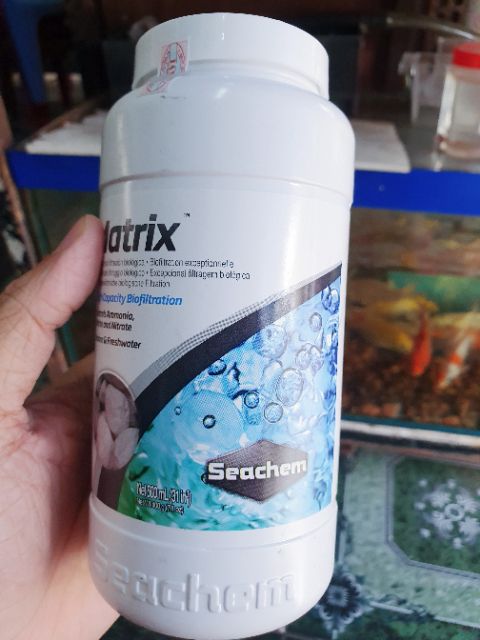 50G ĐÁ MATRIX SEACHEM VẬT LIỆU LỌC VI SINH HỒ CÁ GIÚP TRONG NƯỚC