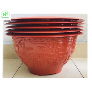 5 Chậu Trồng Cây Hoa ,Cây Cảnh Đức Minh Trống Đồng 38