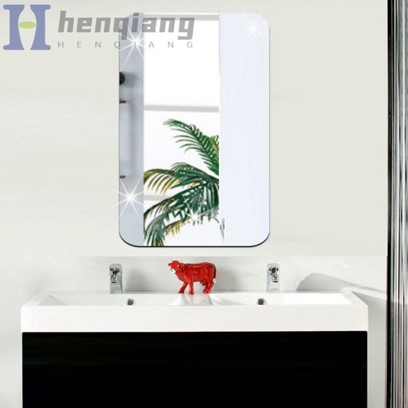 Miếng Dán Tường Hình Chữ Nhật Hiệu Ứng Gương 3d