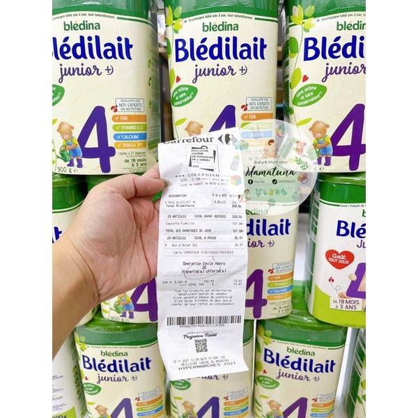 Sữa bột Bledilait Pháp số 1 2 3 4 900g date 2023