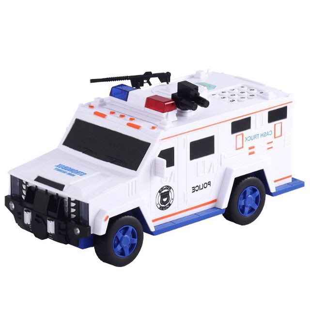 Két sắt mini mô hình xe ô tô cảnh sát
