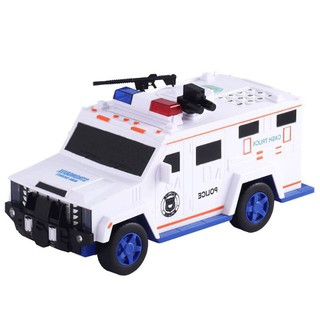 Két sắt mini mô hình xe ô tô cảnh sát