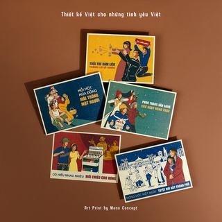 Postcard/Bưu thiếp tranh cổ động