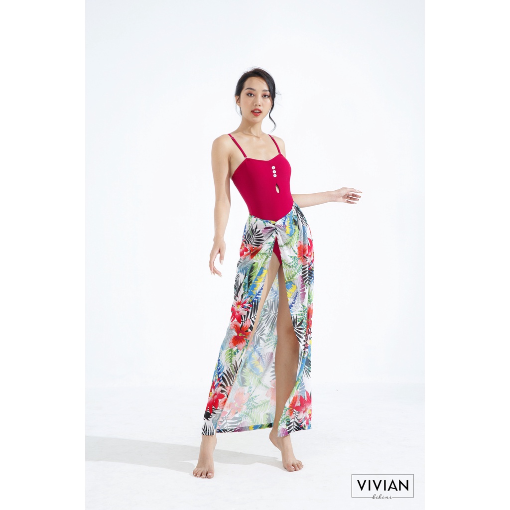 Váy sarong cao cấp 𝐕𝐈𝐕𝐈𝐀𝐍 kiểu dáng dài - Floral - VC014_FLO