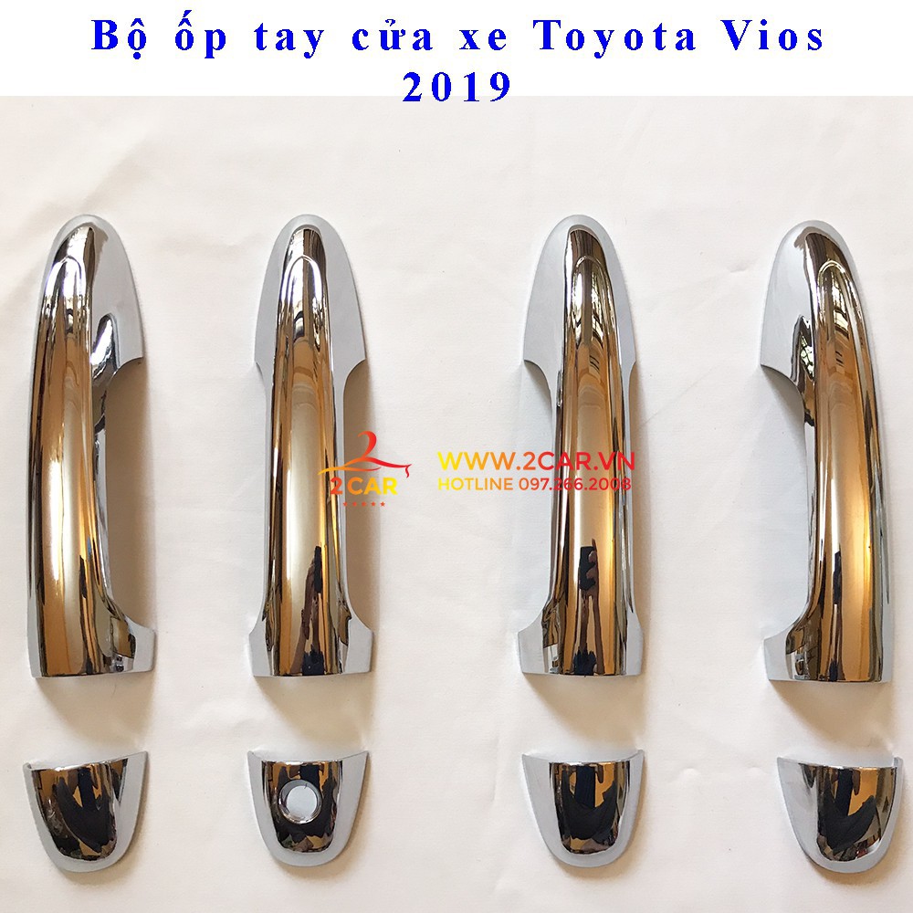 Bộ ốp tay + hõm cửa xe Toyota Vios 2019-2021