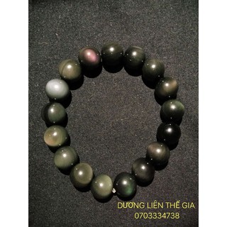 VÒNG TAY RAINBOW EYE OBSIDIAN