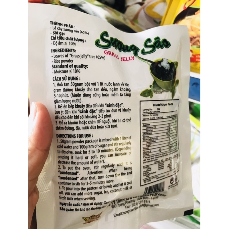 Bột sương sáo đen/trắng 50g