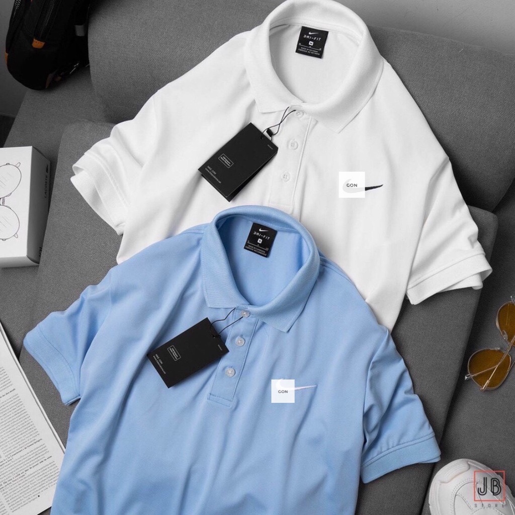 Áo thun polo nam basic, áo thun cổ bẻ tay lỡ logo thêu, chất thun cotton nhẹ thoáng mát, chuẩn phom - PLN1