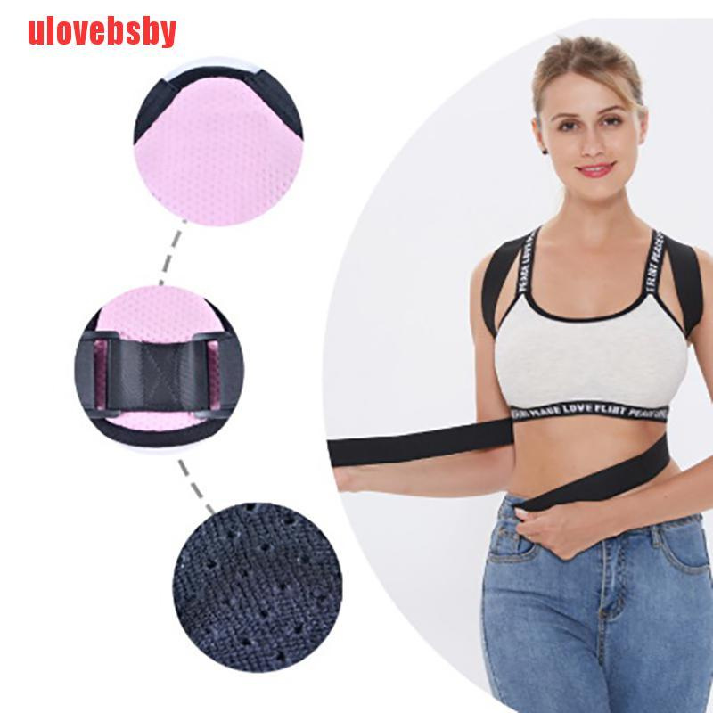 [ulovebsby]1×Posture Corrector For Women Men Back Support Upper Shoulder Brace Straightene