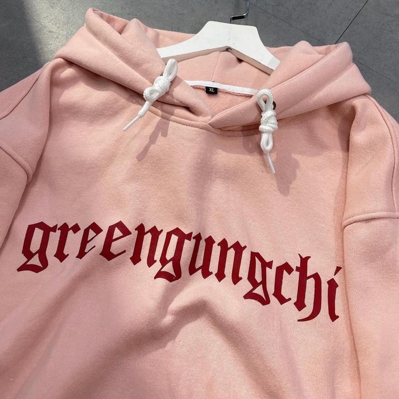 Áo hoodie unisex nam nữ greengungchy - Áo  hoodie nỉ cotton vải dày mịn form thụng oversize