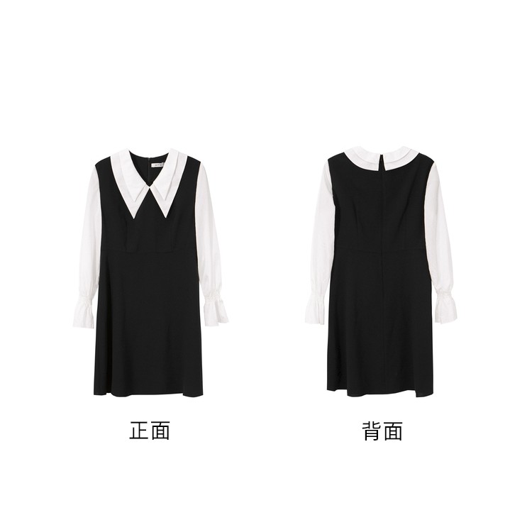 Đầm Seifini đen trắng