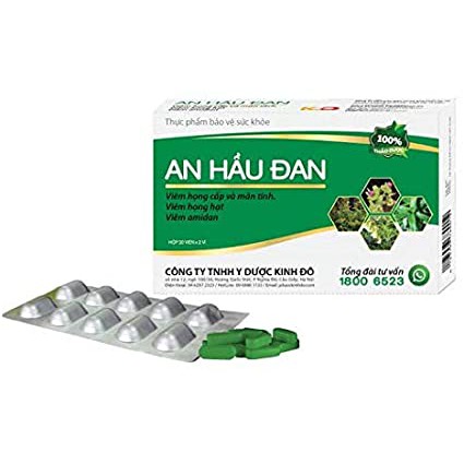 An Hầu Đan - Dành Cho Người Bị Viêm Amidan, Viêm Họng Hạt