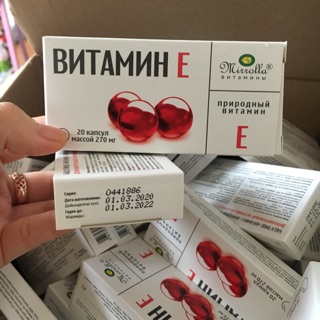  Sản phẩm vitamin e đỏ 270mg dạng vỉ - Nga