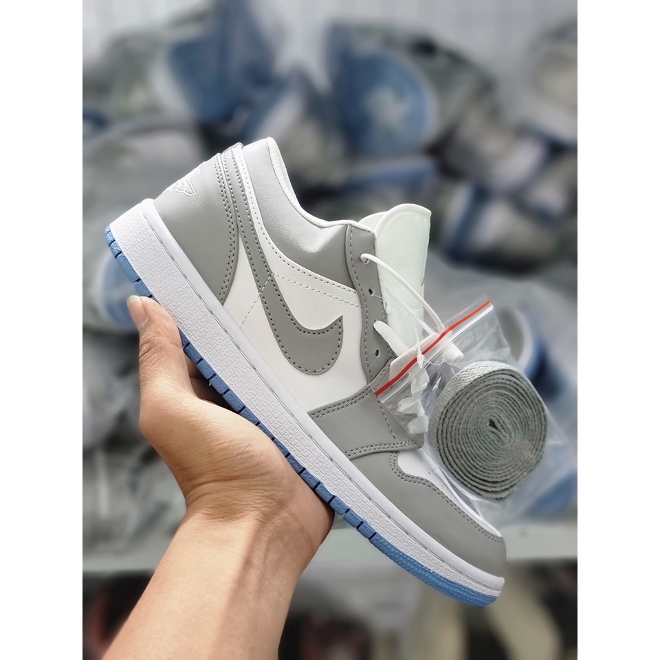 ⚡️FULL BOX⚡️Giày thể thao Giày Giày Air Jordan 1 Low ‘White Wolf Grey’- [Tặng chai vệ sinh giày]