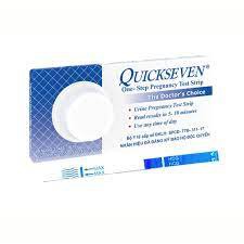 Que thử thai Quickseven - Test thử thai hai vạch sớm nhanh hiệu quả tức thì - Hộp 1 que (Đảm bảo che tên giao hàng)