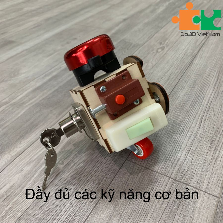 Bảng bận rộn 6 mặt nhiều chi tiết cho bé