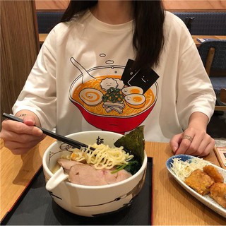 Áo Thun UNISEX dáng Rộng BIG SIZE Nam Nữ Mì Ramen Cali_unisex