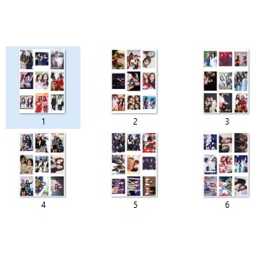LOMO CARD 54 ảnh TWICE Couple MITZU - MINA + TZUYU