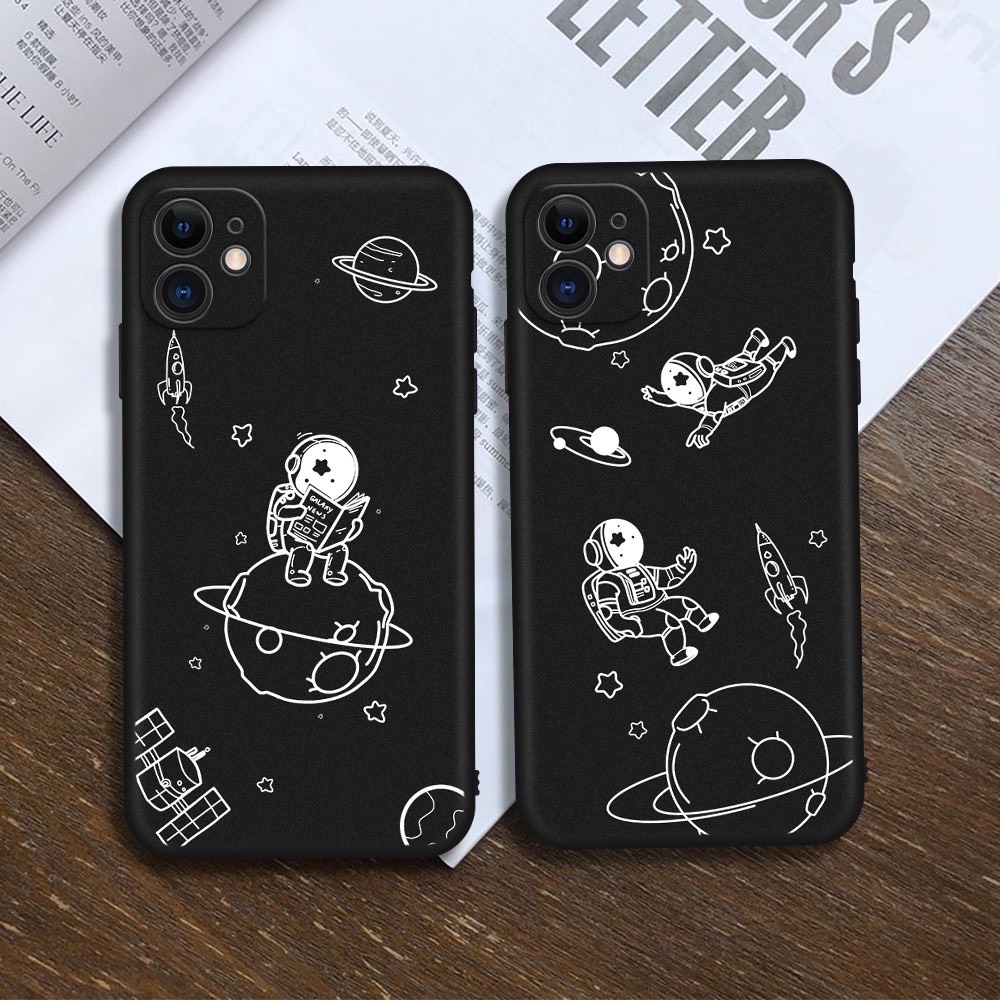 Ốp Lưng Iphone Cạnh Vuông, Bảo Vệ Camera Phi Hành Gia ip 7Plus,8plus,x,xs,xsmax,11,11promax,12,12promax,13,13promax