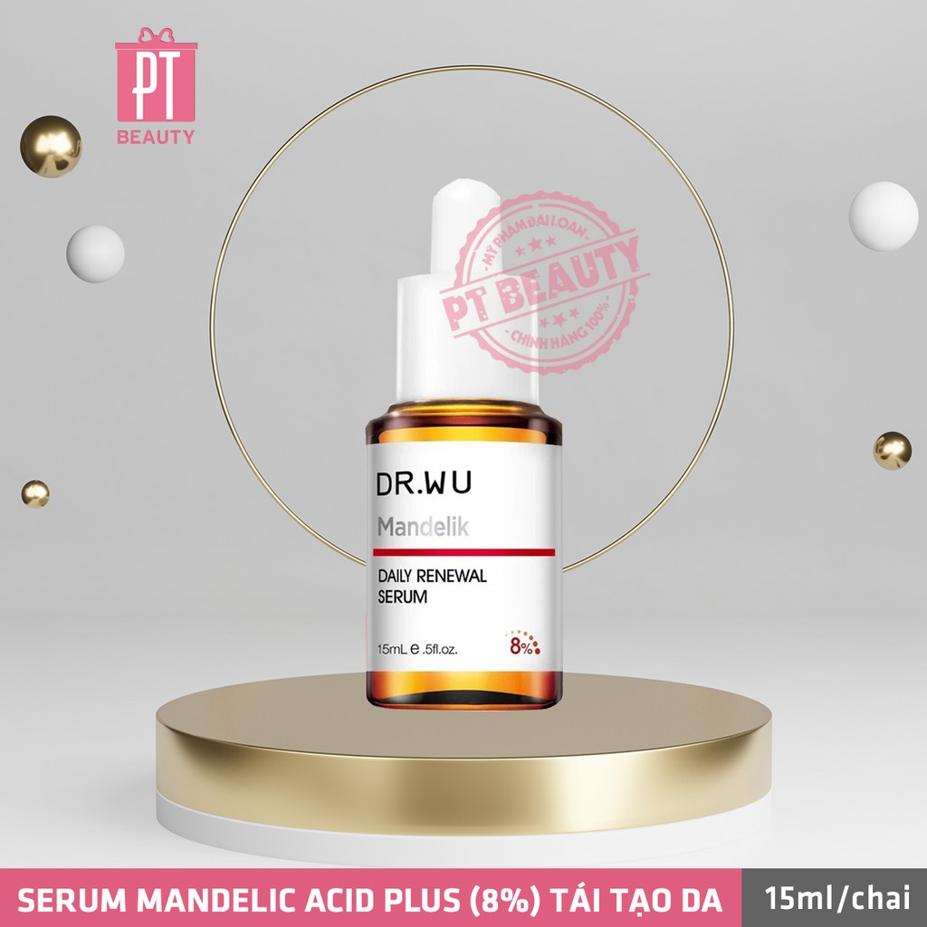 [Dr.wu] Serum Mandelic Acid tái tạo da Plus (5%) 15ml