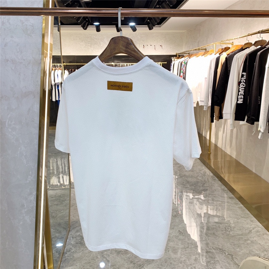 L0Uis Vu1tt Áo Thun Cotton Cổ Tròn Ngắn Tay In Chữ Cái Mới Thời Trang Mùa Hè Dành Cho Nam 2022 S-4XL