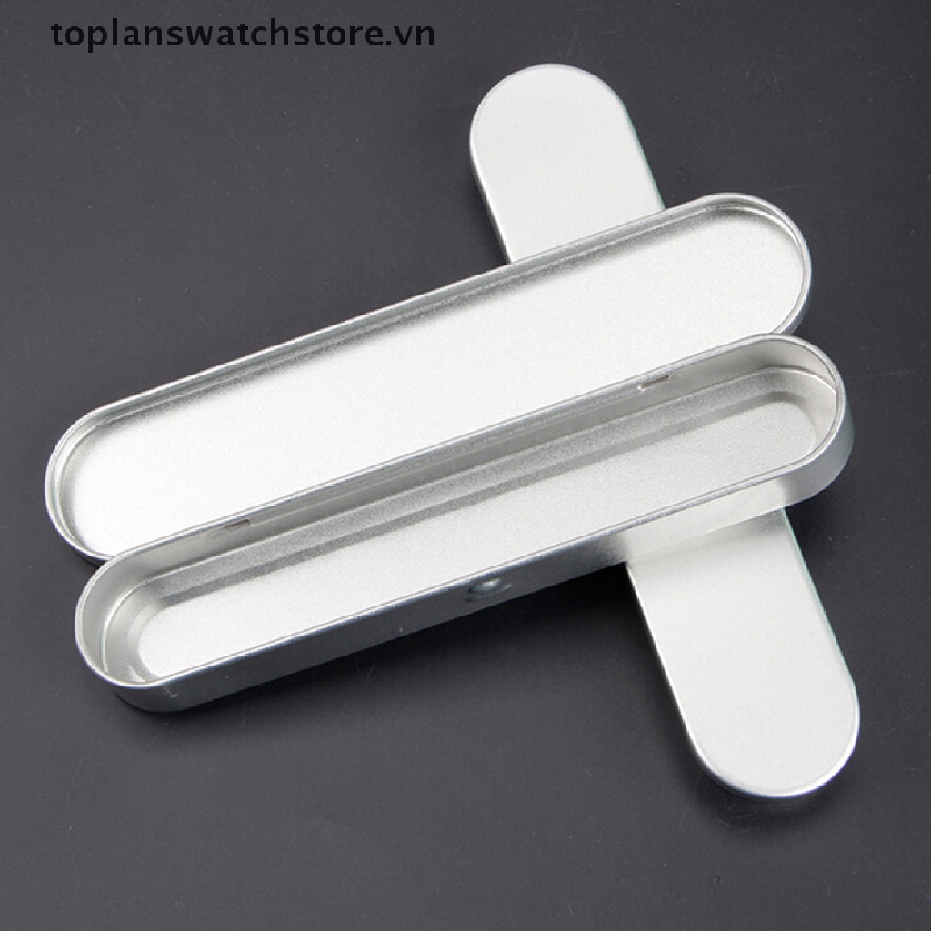 Toplanswatchstore 1 Hộp Bút Bằng Thiếc Hình Chữ Nhật Ốp Vn VN VN