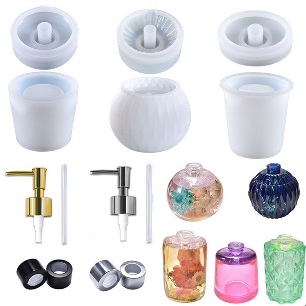 MUVAKO Khuôn Làm Bình Nước Hoa Bằng Resin Epoxy Thủ Công DIY