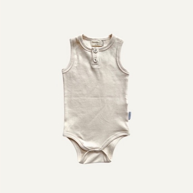 Summer Singlet Rib Bodysuit Macro & Micro (Bodysuit Sát Nách Thun Tăm Trẻ Em)