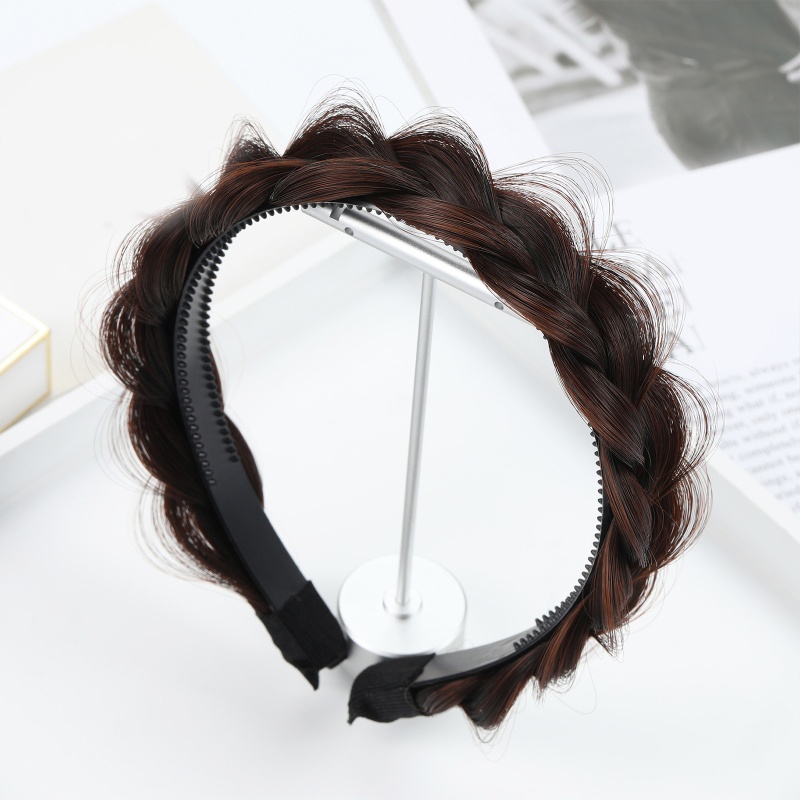 Băng Đô Bện Tóc Chống Trượt Kiểu Xương Cá