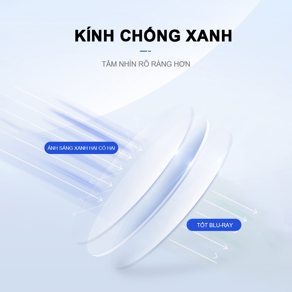 Gọng kính vuông to VIENDO mắt chống tia uv và ánh sáng xanh chống tia uv nhựa dẻo nhiều màu thời trang kính cận có độ cắt theo yêu cầu