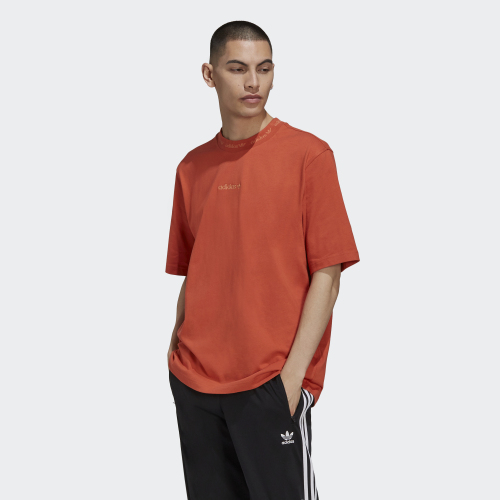 Adidas Men's Originals RIB DETAIL TEE Short Sleeve T-shirts HB8046 +++ 100% Authentic Guarantee +++