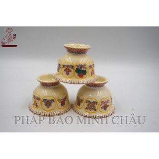 Chén cúng 8 Cát Tường gốm sứ