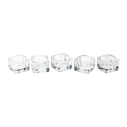 Set 5 chân nến thủy tinh GLASIG