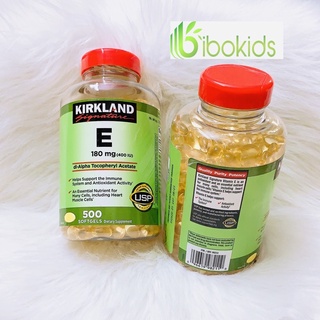 Vitamin E Nắp đỏ 400 IU 500 Viên Kirkland Của Mỹ