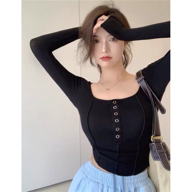 Áo thu đông khuy bấm