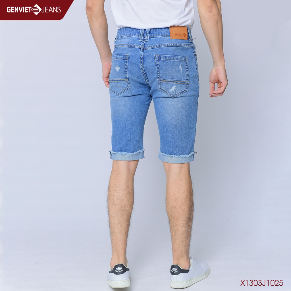  Quần ngố jeans Nam X1303J1025 GENVIET | BigBuy360 - bigbuy360.vn