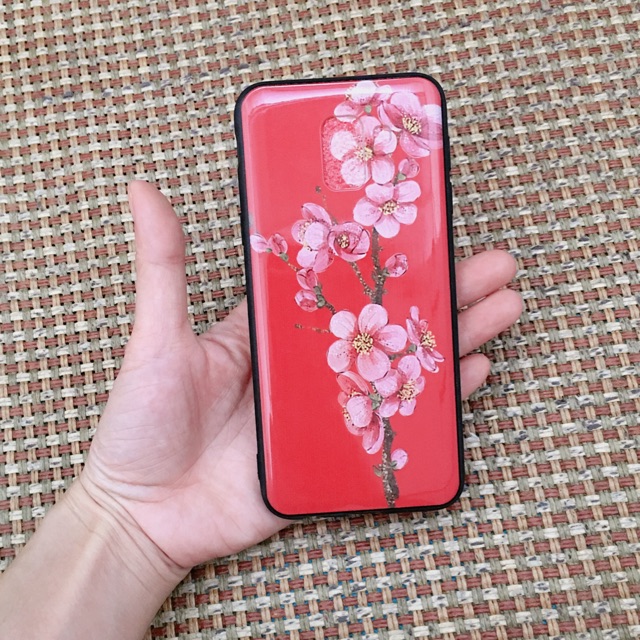 Ốp lưng Hoa đào Hồng sam sung J6 (2018)