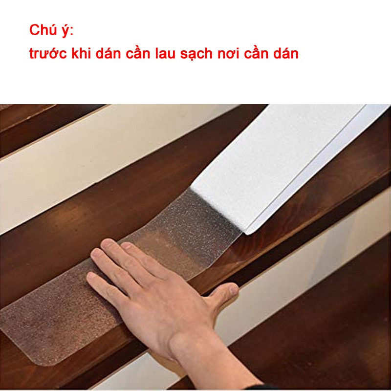 Miếng dán chống trượt cầu thang trong suốt không cọ chân