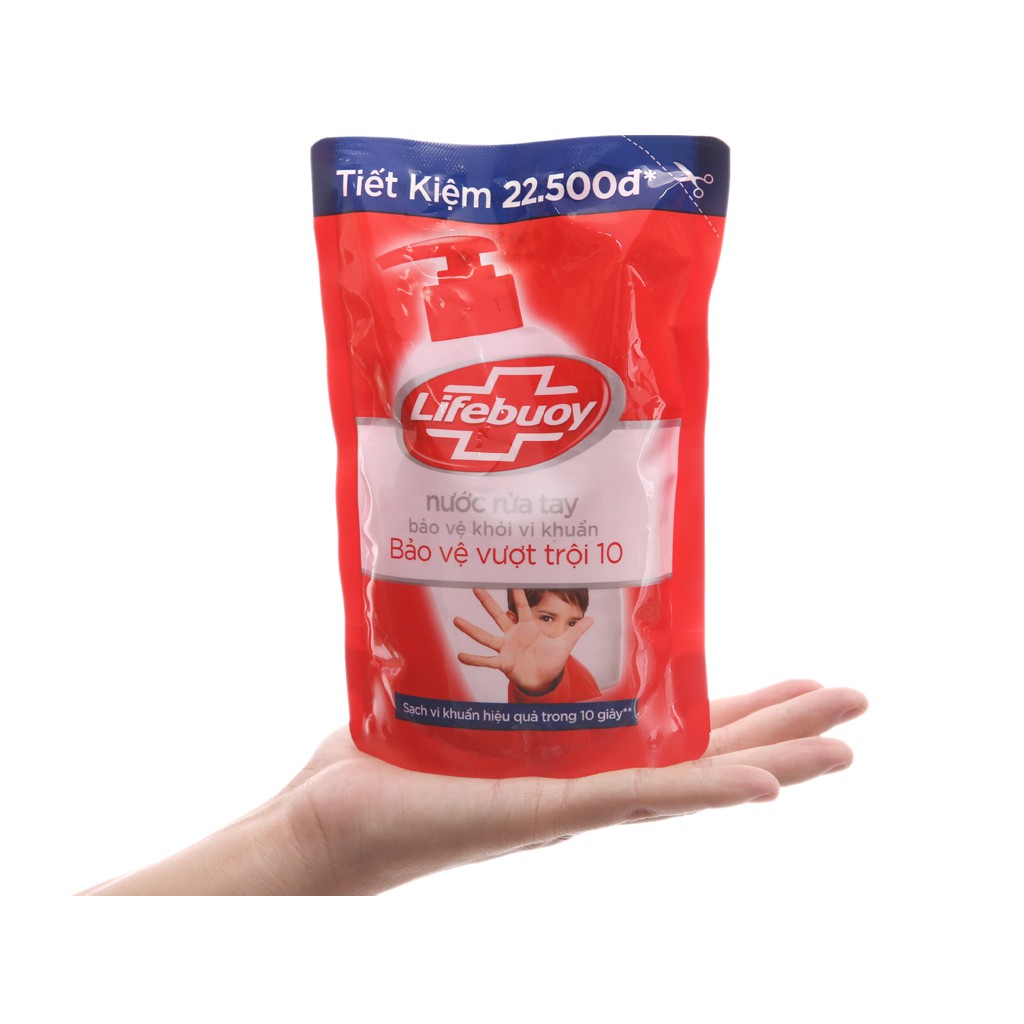 Nước rửa tay Lifebuoy Bảo vệ khỏi vi khuẩn 450gr (Túi)