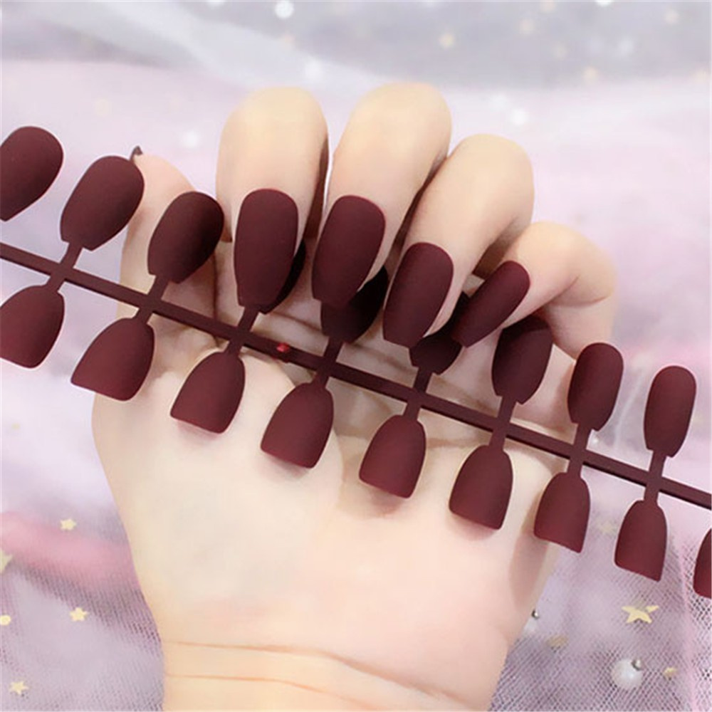 [Hàng mới về] Set 24 móng tay giả trang trí móng nghệ thuật cho nữ