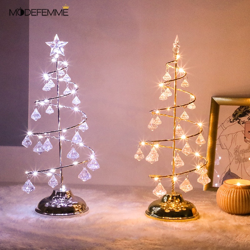 [ LED Light Crystal Star Tree Light ][ Christmas Decoration lighting Night Light Table Lamp ][Crystal Christmas Tree Led Night Light ]