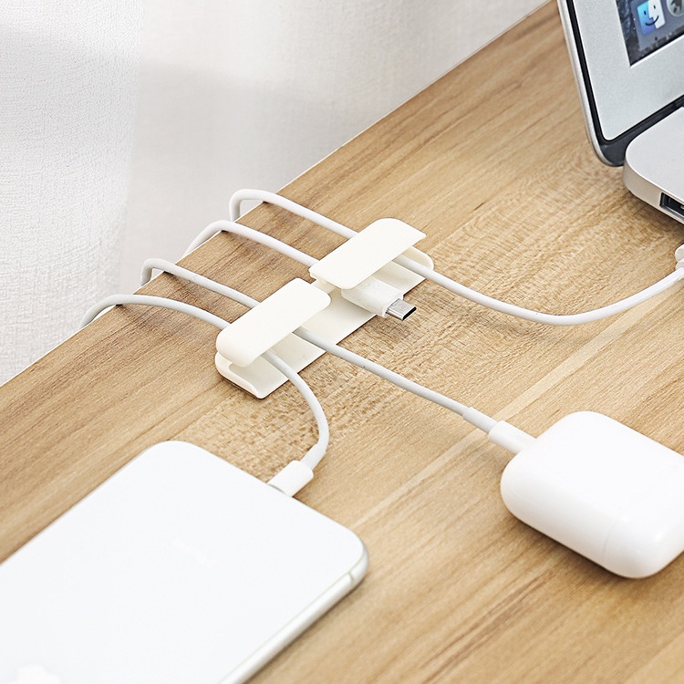 1 set phụ kiện quấn dây cáp sạc USB trong suốt