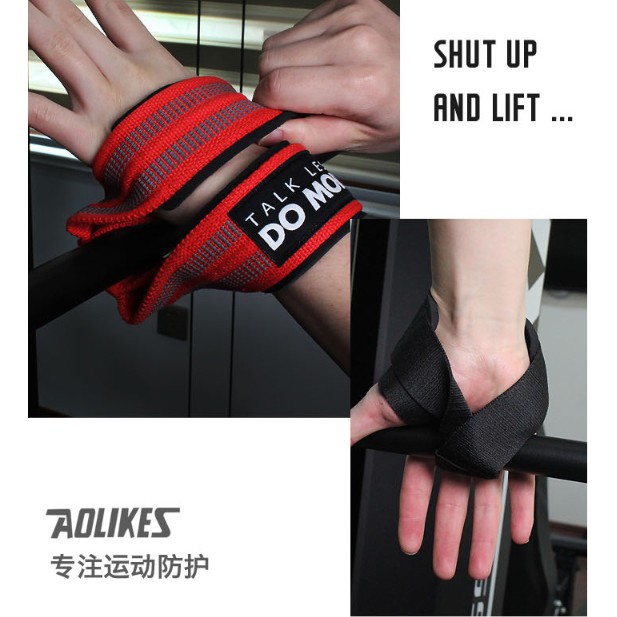 Dây kéo lưng Aolikes - Figure 8 Lifting Straps - Dây kéo lưng số 8